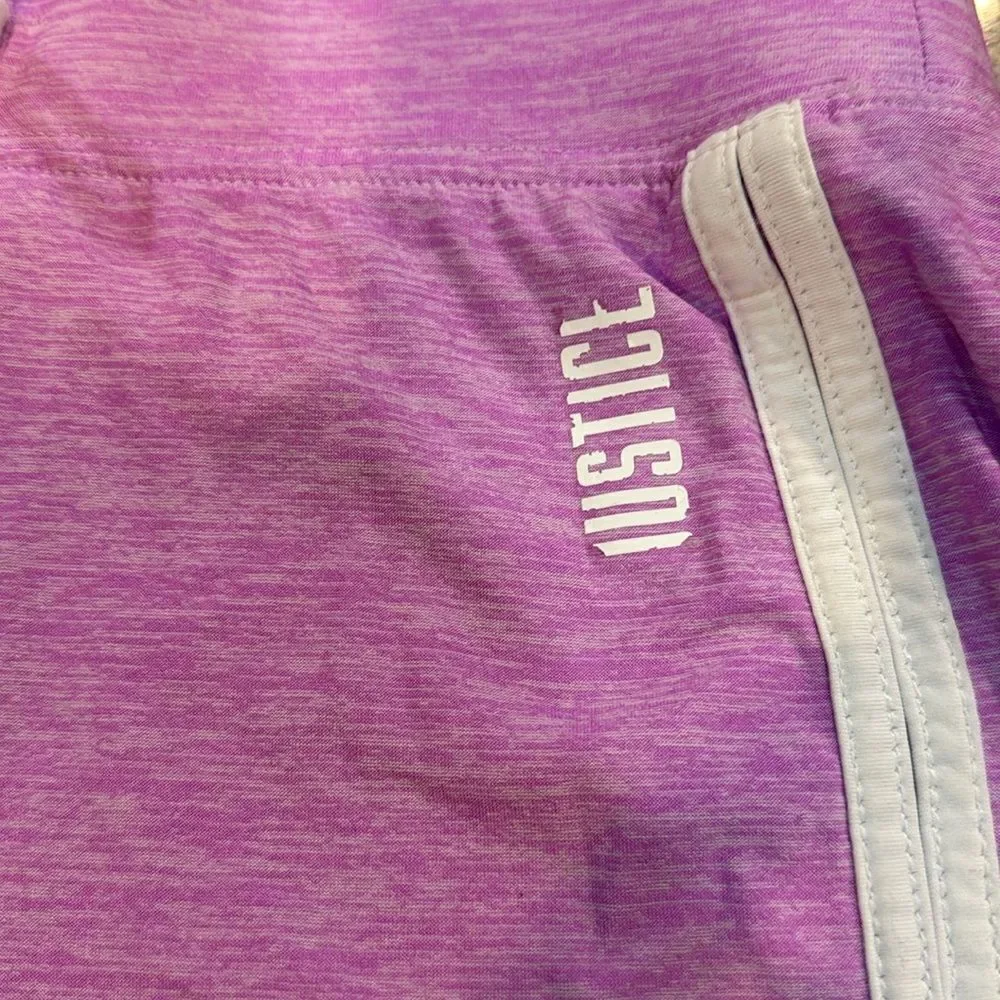 Justice kids Lavender Athletic Shorts